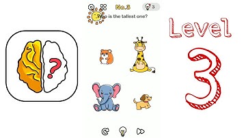 Brain out | Level - 3 Who is the tallest one ?| Gameplay Walkthrough