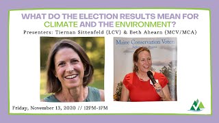 Lunch & Learn: What do the Election Results mean for Climate and the Environment?