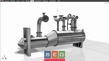 3D Modeling for pressure vessel Using SEG and Autodesk Inventor