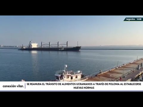 Se reanuda el tr&aacute;nsito de alimentos ucranianos a trav&eacute;s de Polonia al establecerse nuevas normas