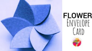DIY Flower Envelope Card Tutorial/ KINDLE CRAFT