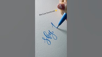 “Sky Blue”  In Bouncy Calligraphy ✍️