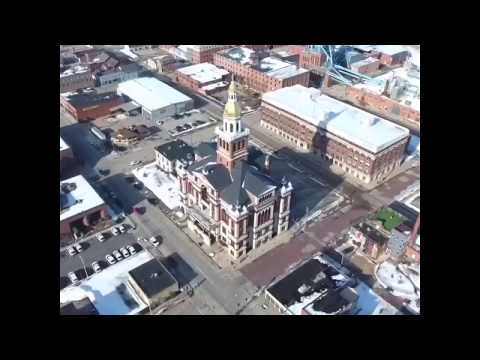 Downtown Dubuque County Aerial