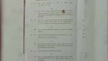 functional analysis question paper may 2023 # alagappa University dde#