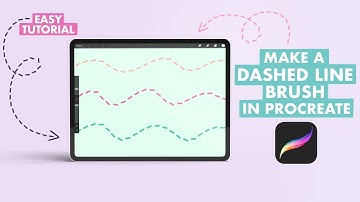 How To Create A Dashed Line Brush In Procreate | Easy Procreate Tutorial
