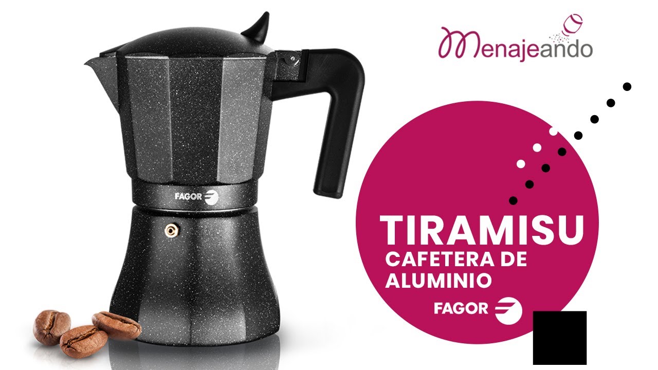 Fagor Tiramisú Cafetera Italiana Aluminio, Express, 3 Tazas Café