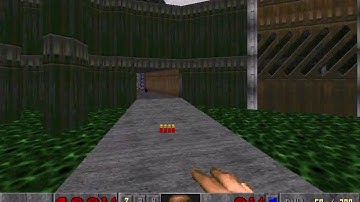 Doom level E1M6, Central Processing: Keys (example 1)