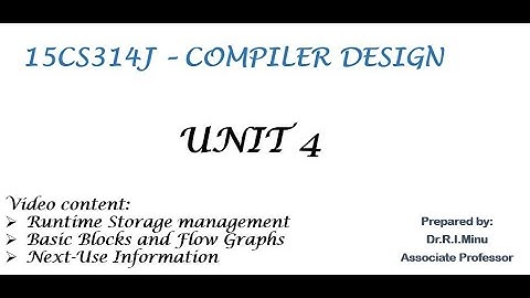 Runtime Storage Management