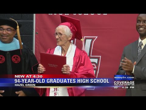 94-year-old woman graduates Hazel Green High School
