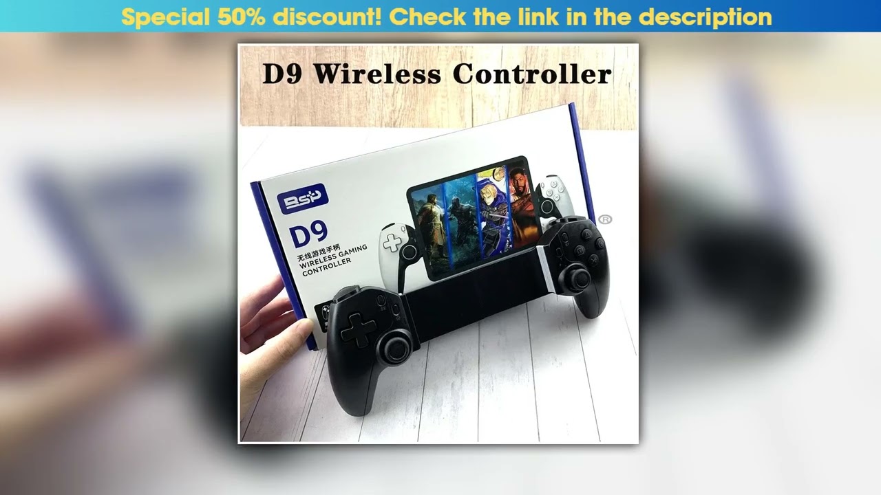 Hot Sale BSP D9 Tablet Controller Wireless Handle For Switch Game Bluetooth Stretching Joystick