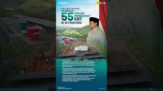 Presiden Prabowo Resmikan 55 Proyek Pembangkit Ebt