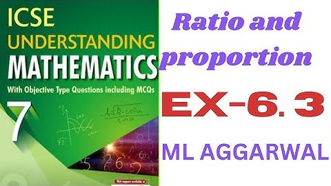 Ratio and proportion. ex 6.4 ( unitary method) class7. ml aggarwal.