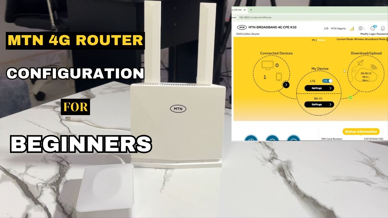 Базовая онлайн-настройка роутера MTN 4G CAT4 для начинающих || Полное руководство