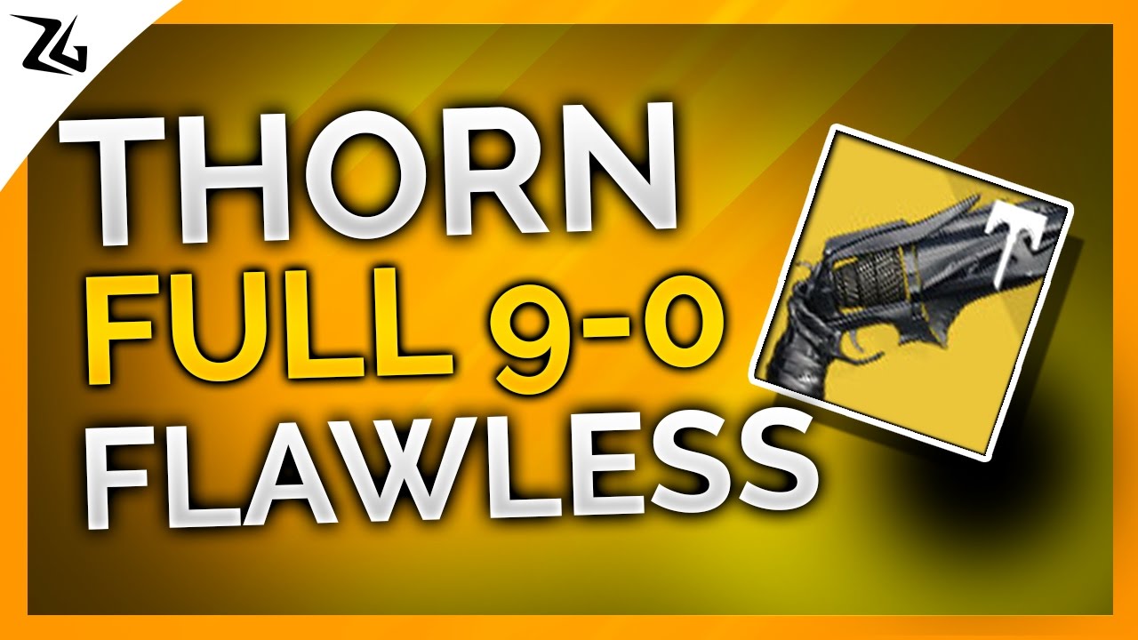 Destiny: "THORN" Flawless 9-0 Run | Trials of Osiris Floating Gardens
