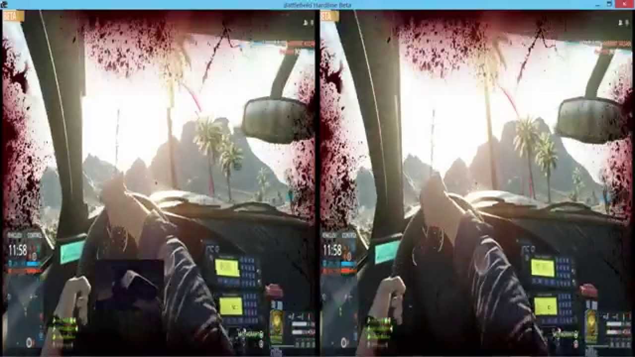 Battlefield Hardline Beta PCtoAndroidVR: Zeiss VR ONE Samsung Galaxy S5 ...