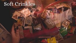 ASMR Crinkle Study #9 - Bags of Vintage Matchbooks