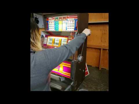 Bally e-series slot machine door glass removal 1966