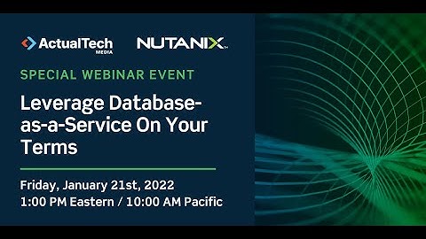 Leverage Database-as-a-Service On Your Terms