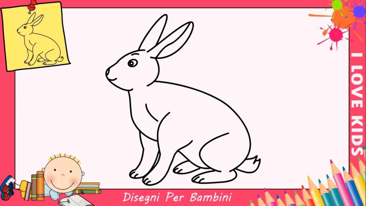 Come Disegnare Un Coniglietto Facile Passo Per Passo Per Bambini 5 Youtube