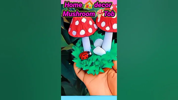 Home 🏡 Decorated Beautiful Mushroom🍄Tob To Egg🥚 Carton Metamorphosis #cartoon #art #craft #mushroom