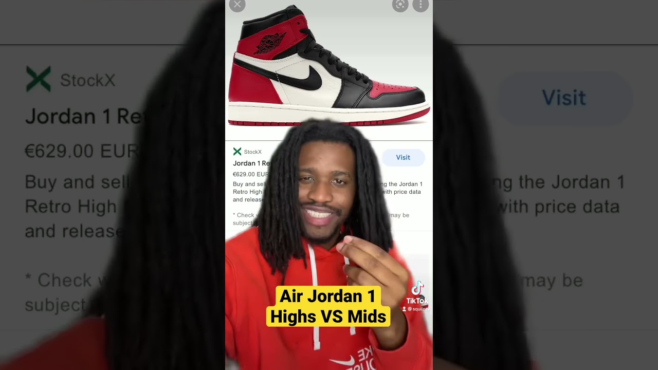 Air Jordan 1 OG High против Air Jordan 1 Mid