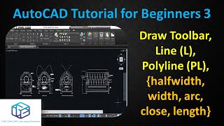 3- AutoCAD Tutorial For Beginners- Line (L), Polyline (PL)