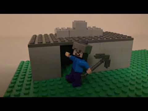Minecraft in a nutshell Lego stop motion version