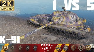 K-91• 8,9K DMG 6 KILLS •1vs5 Kolobanov World of Tanks