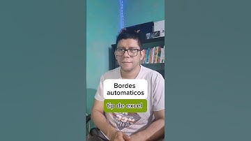 Bordes automaticos en excel #tutorial #exceltips #excel #tecnologia #ordenador #tips