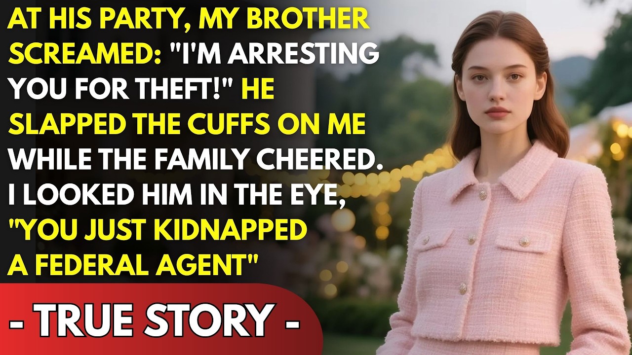 BROTHER CUFFED ME SCREAMING “THIEF!”—THEN I SMILED “YOU JUST KIDNAPPED A FEDERAL AGENT”