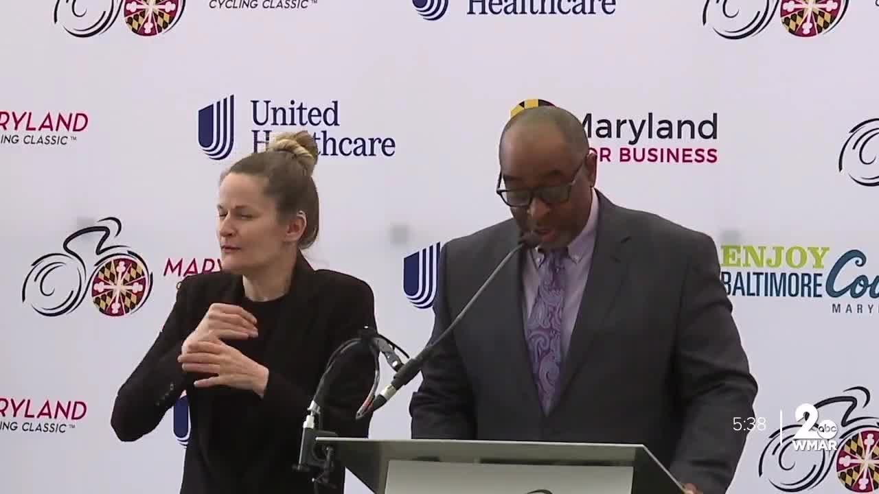 Professional road cycling race takes over Baltimore