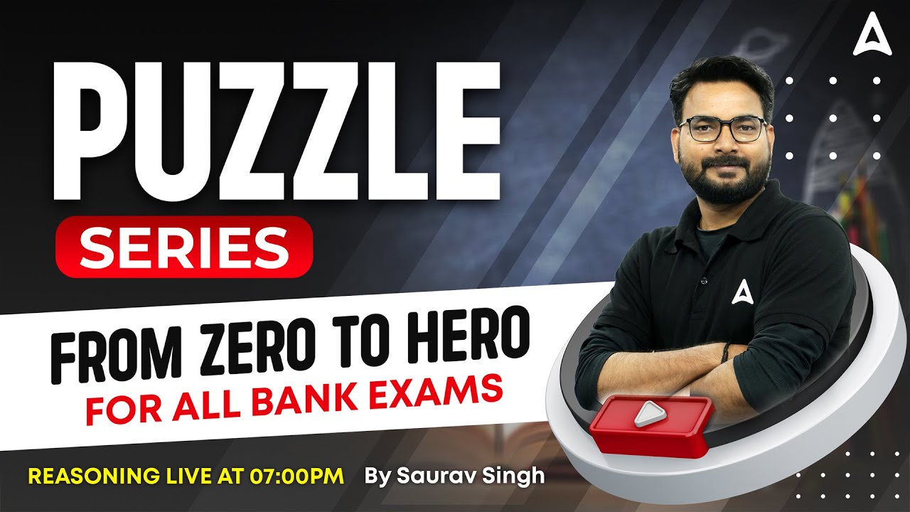 Puzzles in Reasoning for all Bank Exams | Puzzle Reasoning Tricks by Saurav Singh