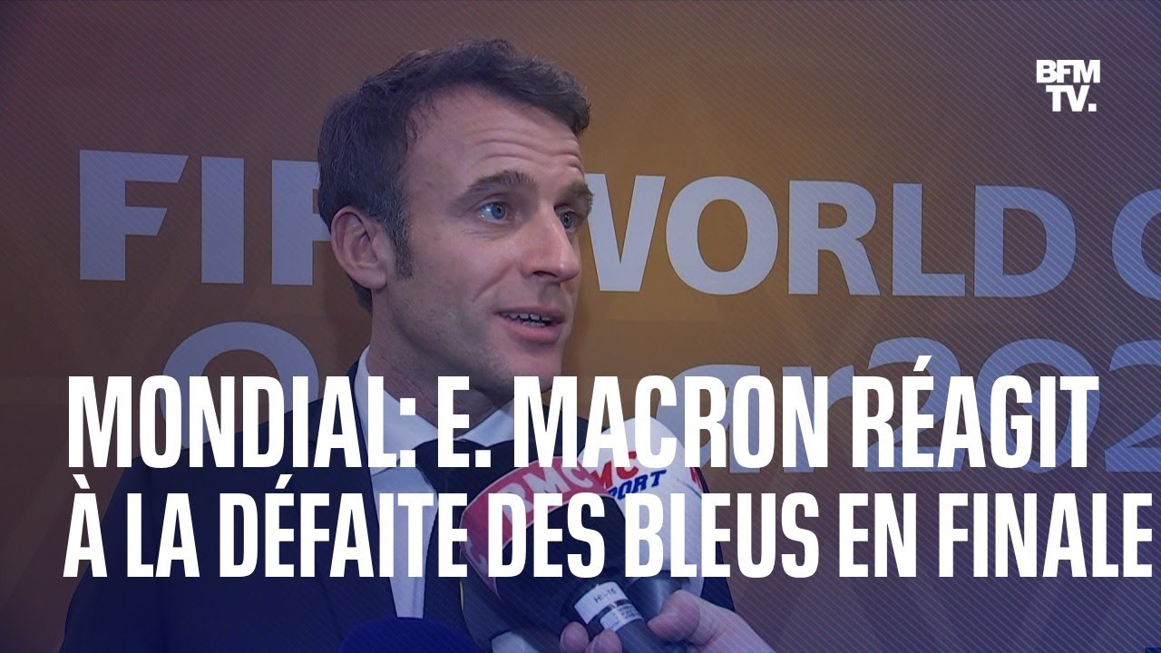 Coupe du monde au Qatar: Emmanuel Macron réagit à la défaite des Bleus ...