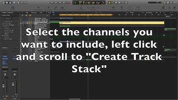 Logic Pro X - How To Create A Track Stack