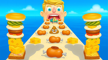 Sandwich Runner - SpeedRun All Levels Gameplay Walkthrough Android,ios New Update E11