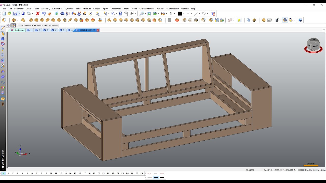 🛠️ TOPSOLID'WOOD İLE KOLTUK İSKELETİ MONTAJ METODU 💥 ÜRETİME HAZIR TASARIM! 🪑