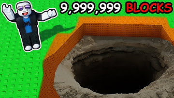 Dig 1 MILLION Blocks in Roblox...
