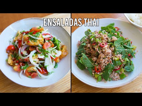 Dos ensaladas tailandesas 100% auténticas