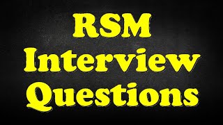 RSM Interview Questions screenshot 4