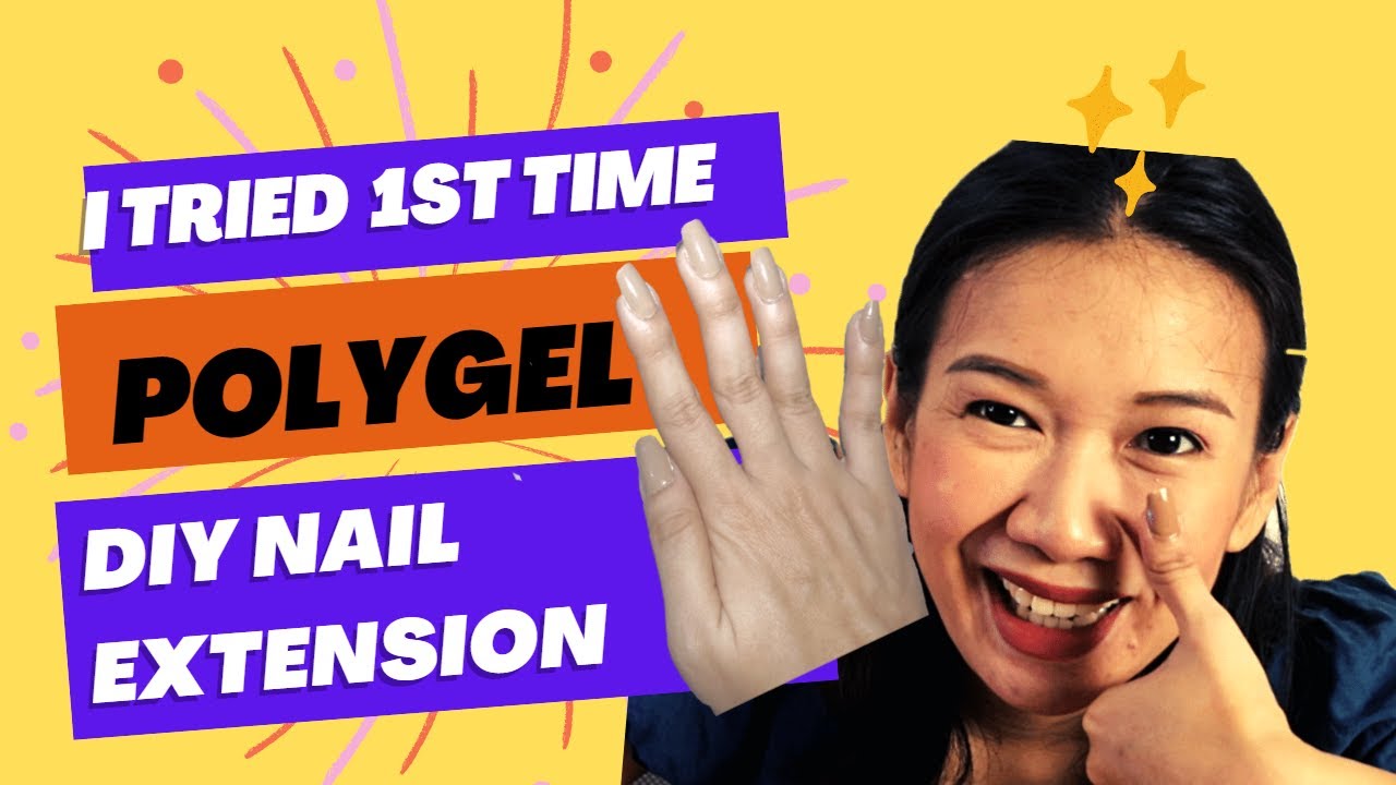 Polygel Review 1st time Tryon nail extensions Polygel set from