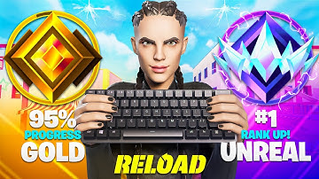 Gold to Unreal Solo SPEEDRUN.. (Fortnite Reload)
