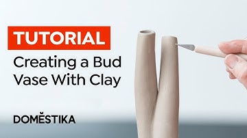 How to make a POTTERY Bud VASE - Ceramic Tutorial by Sandra Apperloo | Domestika English