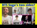 BTS Yoongi vs Meow  - Two Sides of BTS Suga | BTS Suga Moments |  Reaction video