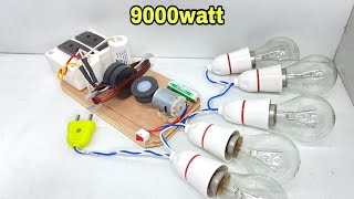 How to generate free electricity from dc motor magnet and copper wire | 100% free 9000watt generator