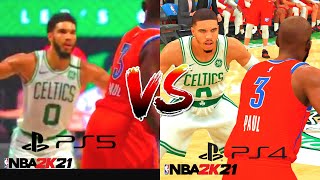 Nba 2k21 Ps5 Vs Ps4 Gameplay Graphics Comparison Next Gen Vs Current Gen Youtube