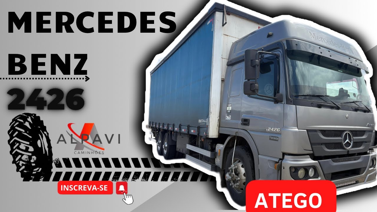 Mercedes Benz Atego 2426 Ano 2017 Bau Sider a Venda (12) 97406-2916 Ligue e Confira