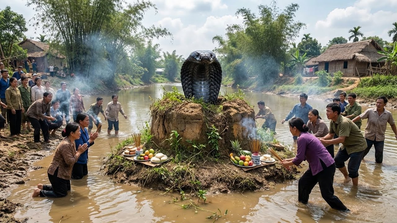 Sự Thật Kinh Ngạc Về Xác Rắn Đen Dưới Đáy Sông Miền Tây: Điềm Báo Hay Sự Hộ Mệnh Linh Thiêng?