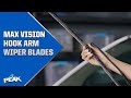 MAX VISION Hook Arm Windshield Wipers | PEAK Auto