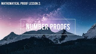 Number Proofs | HSC Extension 2 Mathematics