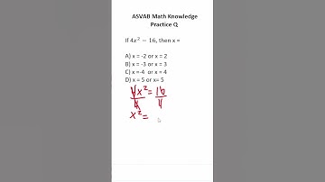 ASVAB/PiCAT Math Knowledge Practice Test Question: Solving Equations #acetheasvab with #grammarhero